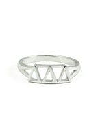 Delta Delta Delta Sterling Silver Ring