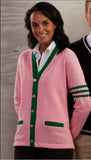 A+ Unisex Varsity Two Tone Cardigan