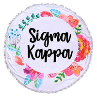 Sigma Kappa Fringe Towel Blanket