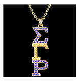 Sigma Gamma Rho Austrian Crystal Pendant