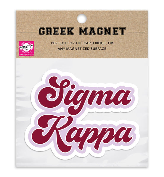 Sigma Kappa Retro Magnet