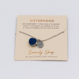 Zeta Phi Beta Druzy Necklace